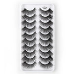 10 Paar 3D-Katzenaugen-Wimpern, natürlich dicht und voluminös, Y600, Y601, Y602, Y603, Y604, Y605, Y606, Y607, Y608, Y609