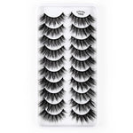 10 Paar 3D-Katzenaugen-Wimpern, natürlich dicht und voluminös, Y600, Y601, Y602, Y603, Y604, Y605, Y606, Y607, Y608, Y609