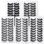 10 Paar 3D-Katzenaugen-Wimpern, natürlich dicht und voluminös, Y600, Y601, Y602, Y603, Y604, Y605, Y606, Y607, Y608, Y609