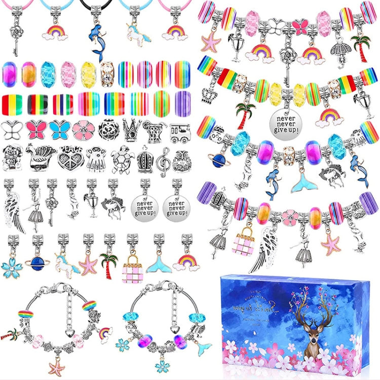 T-15 112-in-1 Handgemachtes Buntes Kristall Kinder DIY Armband, 112-in-1