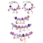 TZ-05 63-in-1 Buntes Kristall Cartoon DIY Schmuck Kinder Armband, 63-in-1(Lila Anzug), 63-in-1(Roter Anzug), 63-in-1(Grüner Anzug), 63-in-1(Farbiger Anzug)