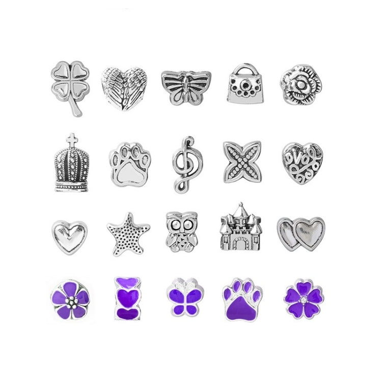 TZ-05 63-in-1 Buntes Kristall Cartoon DIY Schmuck Kinder Armband, 63-in-1(Lila Anzug), 63-in-1(Roter Anzug), 63-in-1(Grüner Anzug), 63-in-1(Farbiger Anzug)