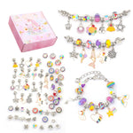 TZ-05 63-in-1 Buntes Kristall Cartoon DIY Schmuck Kinder Armband, 63-in-1(Lila Anzug), 63-in-1(Roter Anzug), 63-in-1(Grüner Anzug), 63-in-1(Farbiger Anzug)