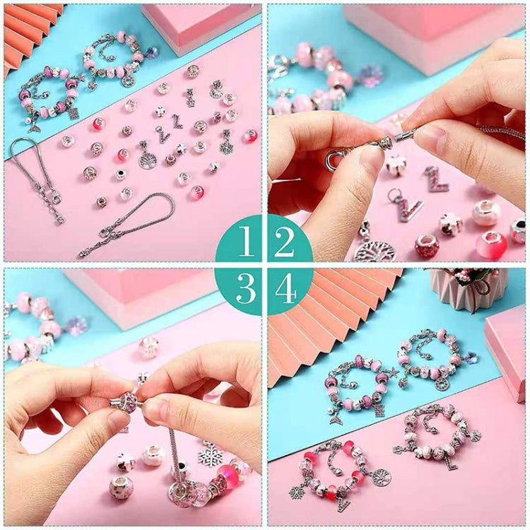 TZ-05 63-in-1 Buntes Kristall Cartoon DIY Schmuck Kinder Armband, 63-in-1(Lila Anzug), 63-in-1(Roter Anzug), 63-in-1(Grüner Anzug), 63-in-1(Farbiger Anzug)