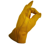 1 Paar JJ-1004 Outdoor Garten Schweiß Echtleder Arbeitsschutz-Handschuhe, S, M, L, XL