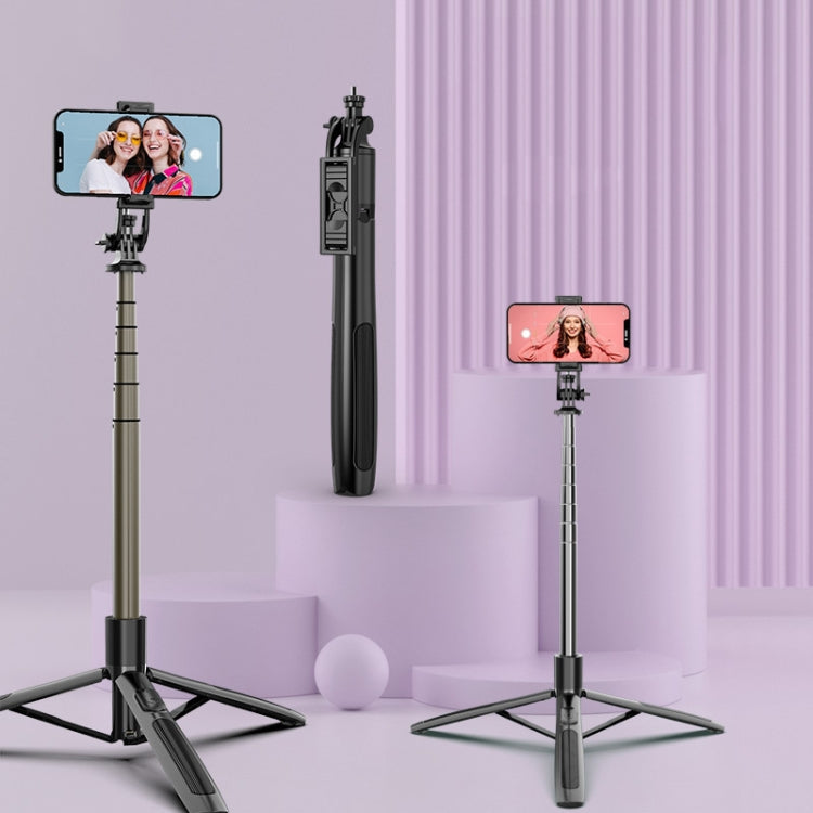 Kabelloser Bluetooth Selfie-Stick Live Teleskop-Halter, Spezifikation:, Q05 (Schwarz), Q05S (Schwarz mit Fülllicht)