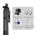 Kabelloser Bluetooth Selfie-Stick Live Teleskop-Halter, Spezifikation:, Q05 (Schwarz), Q05S (Schwarz mit Fülllicht)