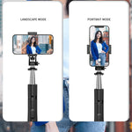Kabelloser Bluetooth Selfie-Stick Live Teleskop-Halter, Spezifikation:, Q05 (Schwarz), Q05S (Schwarz mit Fülllicht)