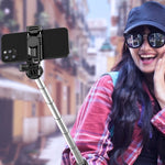Kabelloser Bluetooth Selfie-Stick Live Teleskop-Halter, Spezifikation:, Q05 (Schwarz), Q05S (Schwarz mit Fülllicht)