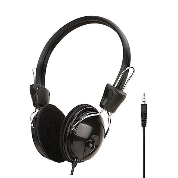 Soyto SY808MV Online-Klasse Büro-Computer-Headset, Kabellänge: 1,6 m, Schwarz 3,5 mm, Schwarz 6,5 mm