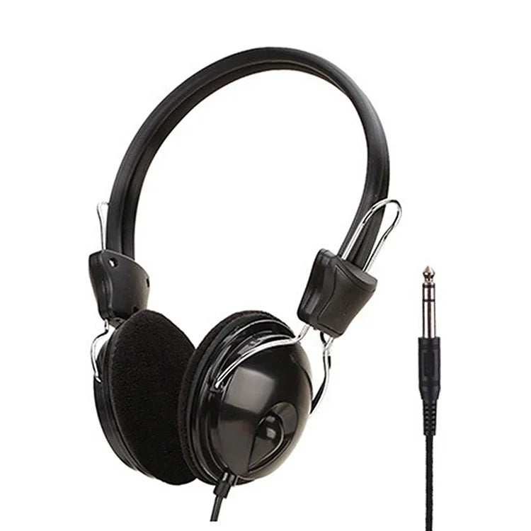 Soyto SY808MV Online-Klasse Büro-Computer-Headset, Kabellänge: 1,6 m, Schwarz 3,5 mm, Schwarz 6,5 mm