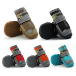 4er-Set atmungsaktive Hundeschuhe aus Netzgewebe von HCPET, Nr. 1 4 cm, Nr. 2 4,5 cm, Nr. 3 5 cm, Nr. 4 5,5 cm, Nr. 5 6 cm, Nr. 6 6,5 cm, Nr. 7 7 cm, Nr. 8 7,5 cm
