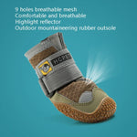 4er-Set atmungsaktive Hundeschuhe aus Netzgewebe von HCPET, Nr. 1 4 cm, Nr. 2 4,5 cm, Nr. 3 5 cm, Nr. 4 5,5 cm, Nr. 5 6 cm, Nr. 6 6,5 cm, Nr. 7 7 cm, Nr. 8 7,5 cm