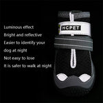 4er-Set atmungsaktive Hundeschuhe aus Netzgewebe von HCPET, Nr. 1 4 cm, Nr. 2 4,5 cm, Nr. 3 5 cm, Nr. 4 5,5 cm, Nr. 5 6 cm, Nr. 6 6,5 cm, Nr. 7 7 cm, Nr. 8 7,5 cm