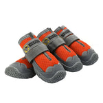 4er-Set atmungsaktive Hundeschuhe aus Netzgewebe von HCPET, Nr. 1 4 cm, Nr. 2 4,5 cm, Nr. 3 5 cm, Nr. 4 5,5 cm, Nr. 5 6 cm, Nr. 6 6,5 cm, Nr. 7 7 cm, Nr. 8 7,5 cm