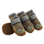 4er-Set atmungsaktive Hundeschuhe aus Netzgewebe von HCPET, Nr. 1 4 cm, Nr. 2 4,5 cm, Nr. 3 5 cm, Nr. 4 5,5 cm, Nr. 5 6 cm, Nr. 6 6,5 cm, Nr. 7 7 cm, Nr. 8 7,5 cm