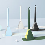 Golf-Toilettenbürste mit selbstöffnender und schließender wasserdichter Basis, Weiß, Blau, Schwarz, Grün
