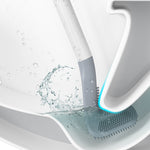 Golf-Toilettenbürste mit selbstöffnender und schließender wasserdichter Basis, Weiß, Blau, Schwarz, Grün