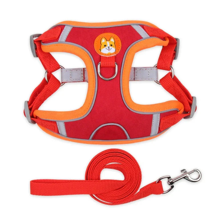 BL-867 Reflektierende Brustgurte für Haustiere, Hundezugseil, Größen: S, M, L, XL