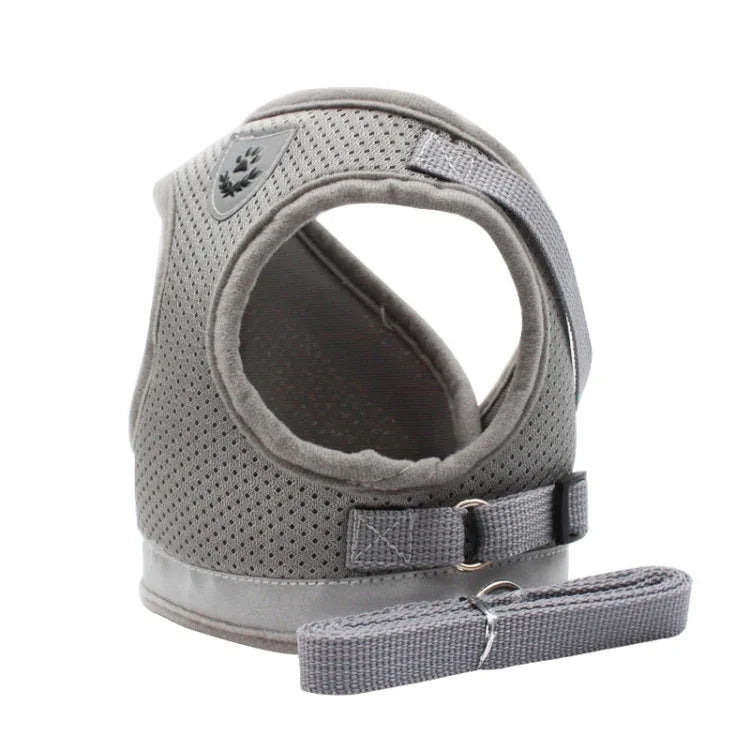 BL-844 Reflektierendes, atmungsaktives Hunde-Brustband für Haustiere, Größen: XS, S, M, L, XL