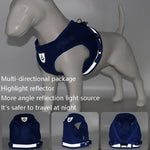 BL-844 Reflektierendes, atmungsaktives Hunde-Brustband für Haustiere, Größen: XS, S, M, L, XL