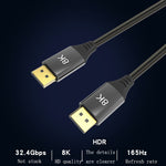 DP1.4 Version 8K DisplayPort Stecker zu Stecker Computer Monitor HD-Kabel, 0,5m, 1m, 1,5m, 2m, 3m, 5m, 7m, 10m