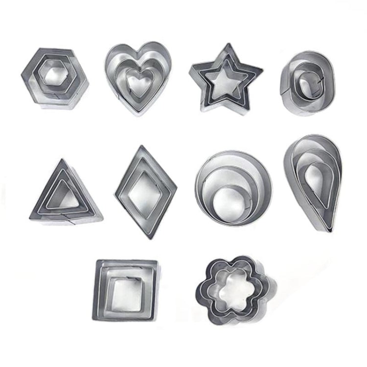 Edelstahl-Keksausstecher, 30-teiliges Set, 27-teiliges Set