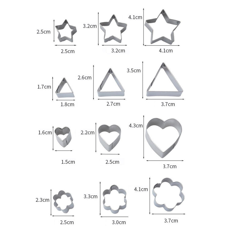 Edelstahl-Keksausstecher, 30-teiliges Set, 27-teiliges Set