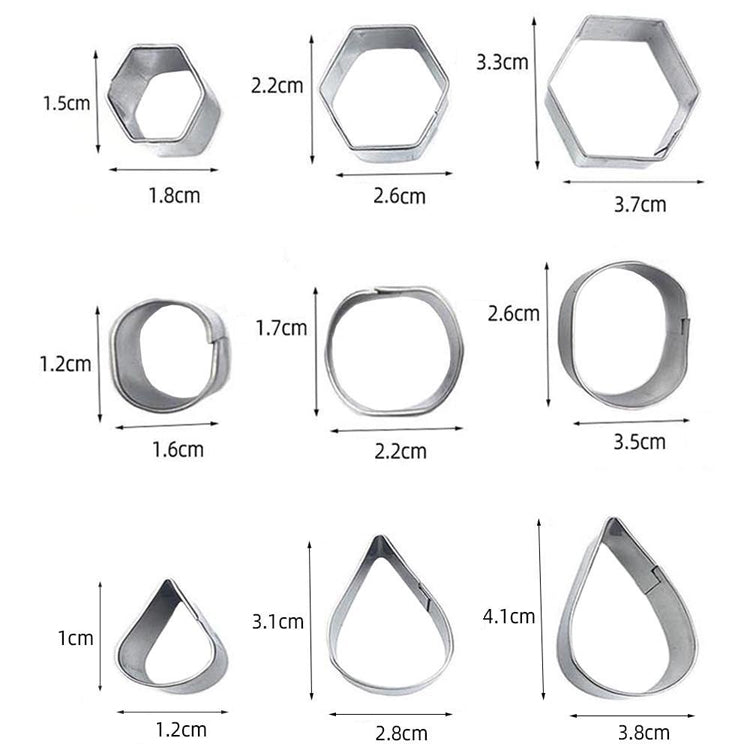Edelstahl-Keksausstecher, 30-teiliges Set, 27-teiliges Set
