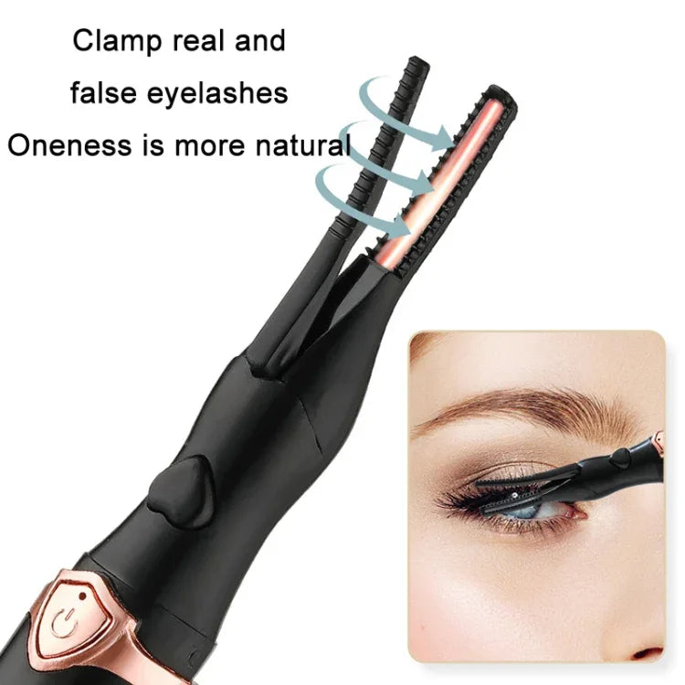 Langanhaltendes Styling, intelligente elektrische Wimpernzange, Weiß, Schwarz