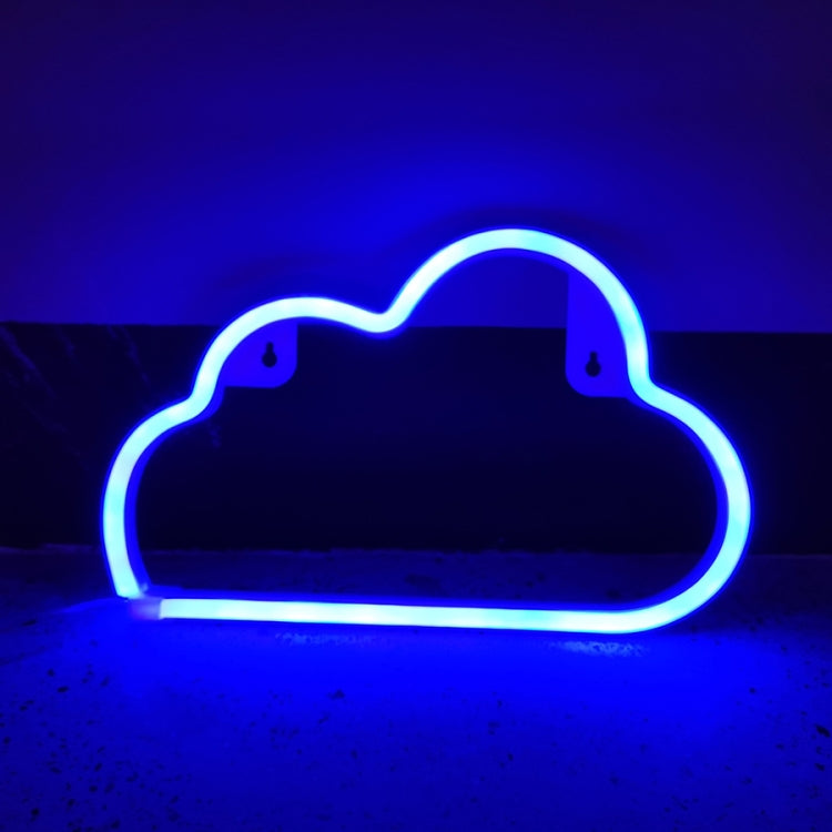 Neon LED Modellierlampe Dekoration Nachtlicht, Stil: Blaue Wolke, Blauer Donner, Rosa Donner, Blu-ray Mond, Gelblichte Sonne, Vierfarbiger Regenbogen