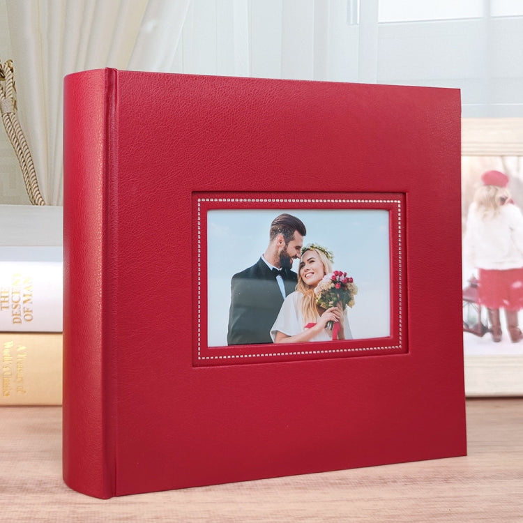 N55060 6 Zoll Paar-Gedenkalbum, Rot, Blau, Schwarz, Weiß
