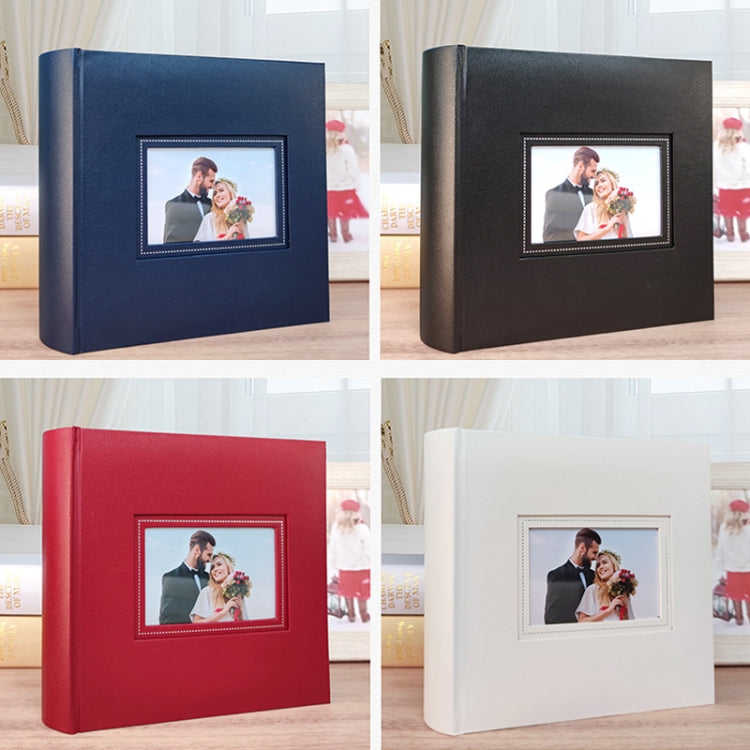 N55060 6 Zoll Paar-Gedenkalbum, Rot, Blau, Schwarz, Weiß