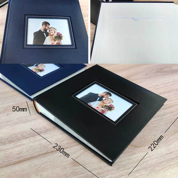 N55060 6 Zoll Paar-Gedenkalbum, Rot, Blau, Schwarz, Weiß