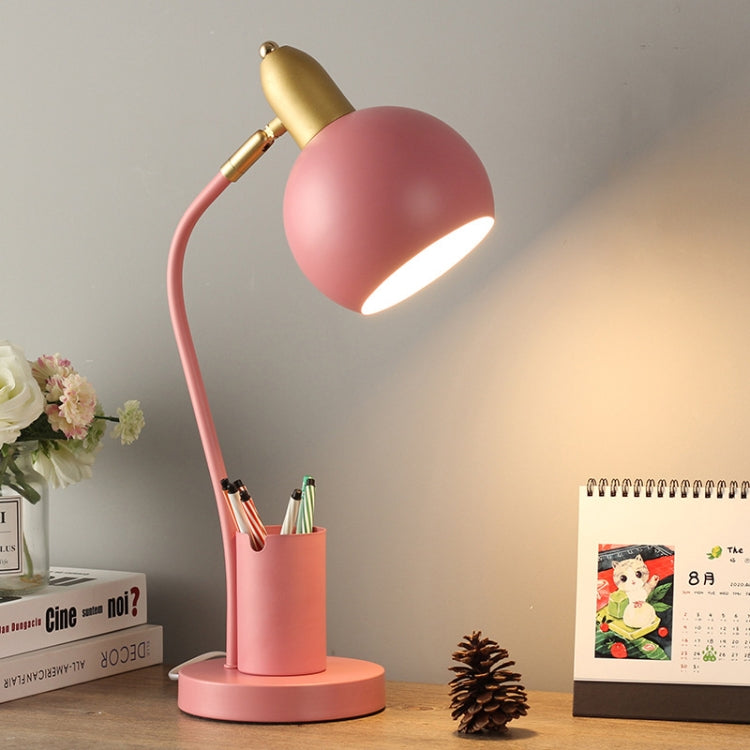 YY-1109 Studenten Schreibtisch LED Augenschutz Lampe mit Stifthalter, CN Stecker, Spezifikation:, ohne Glühbirne, Dreifarbig