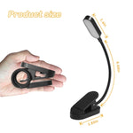 9 LEDs Mini Clip Schreibtischlampe USB Ladegerät Studenten Augenschutz Leselampe, Blau und Weiß, Schwarz