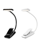 8021 Mini Buchclip Licht LED Noten Augenschutz Leselampe, Schwarz, Weiß