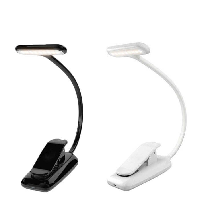 8021 Mini Buchclip Licht LED Noten Augenschutz Leselampe, Schwarz, Weiß