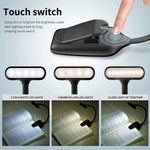 8021 Mini Buchclip Licht LED Noten Augenschutz Leselampe, Schwarz, Weiß