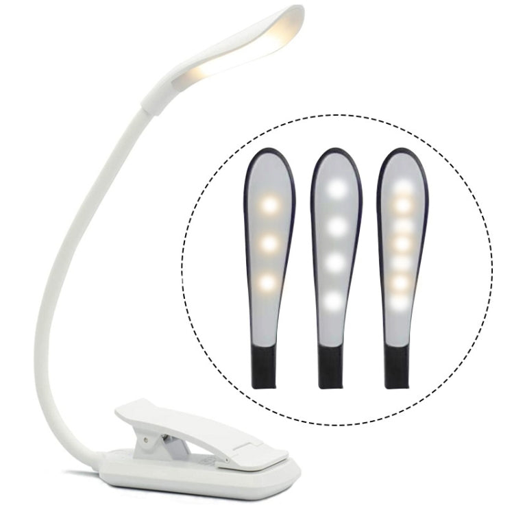 8027D-2 7 Perlen LED Augenschutz Lesefaltbarer Buchclip Licht, Weiß, Schwarz