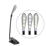 8027D-2 7 Perlen LED Augenschutz Lesefaltbarer Buchclip Licht, Weiß, Schwarz