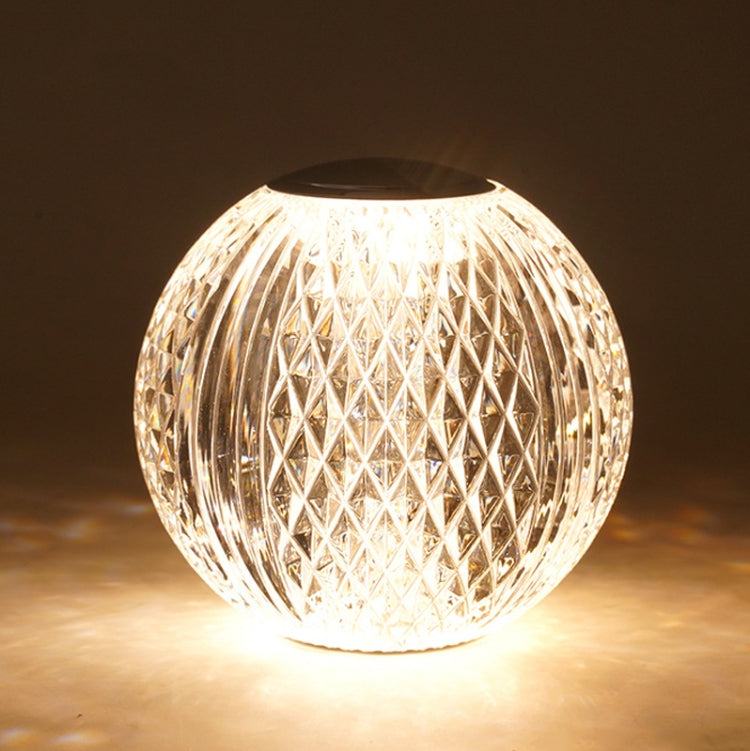 Kristallkugel Kleine Tischlampe USB Acryl Nachtlicht, MT2 80 x 80mm, MT1 110 x 110mm