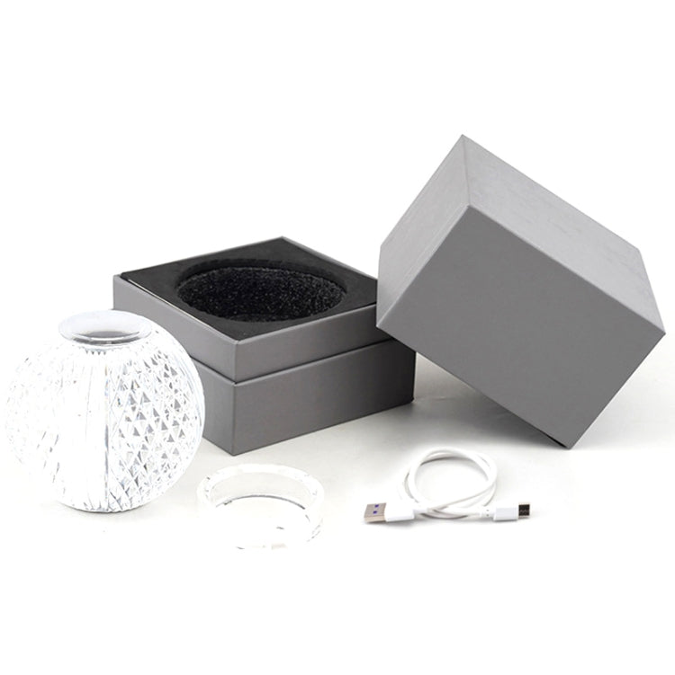 Kristallkugel Kleine Tischlampe USB Acryl Nachtlicht, MT2 80 x 80mm, MT1 110 x 110mm
