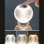 Kristallkugel Kleine Tischlampe USB Acryl Nachtlicht, MT2 80 x 80mm, MT1 110 x 110mm
