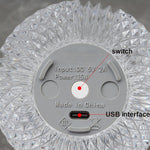 Kristallkugel Kleine Tischlampe USB Acryl Nachtlicht, MT2 80 x 80mm, MT1 110 x 110mm