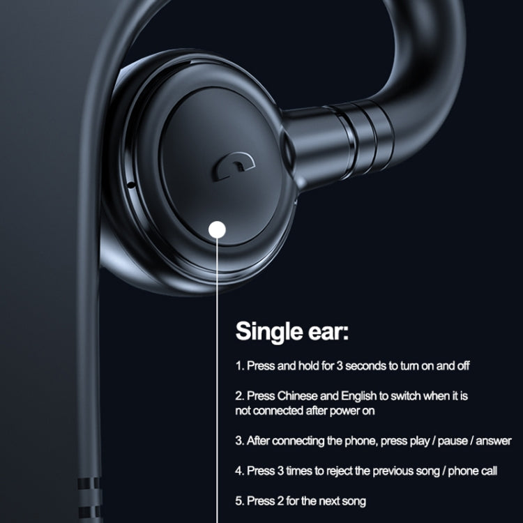 M99 Bluetooth V5.2 Einzelner Ohrbügel Business Kopfhörer, Schwarz, Pink, Schwarz+Rot, Schwarz+Blau, Schwarz+Weiß