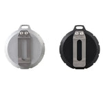 Tragbare Erste-Hilfe-Pillenbox aus Edelstahl für den Außenbereich, Schwarz, Silber
