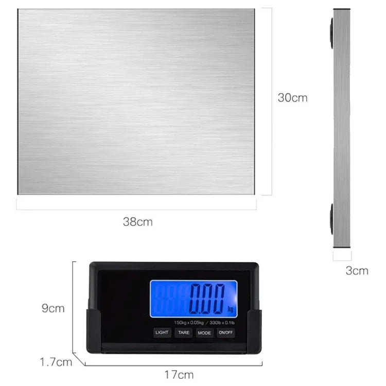 Drahtlose Übertragung, geteilte Waage, elektronische Waage, tragbare Expresswaage, Tierwaage, CN-Stecker, 180 kg / 0,1 kg
