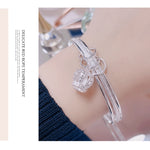 Damen Geschlossenes Massives Drei-Ringe-Armband, Größe: Z104 58mm, Z104 56mm, Z104 58mm, Z104 60mm, Z104 62mm, Z103 56mm, Z103 58mm, Z103 60mm, Z103 62mm, Z102 Vella Verstellbar