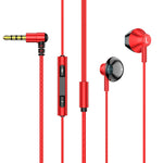TS6800 3,5mm Metall-Winkel Geräuschunterdrückender Kabelgebundener Gaming-Kopfhörer, Rot, Grün, Schwarz, Silber-Grau